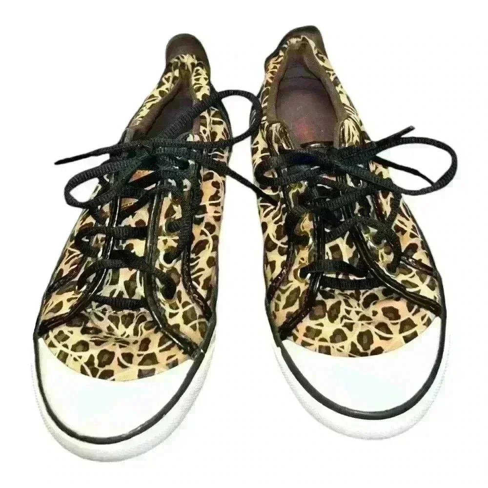 COACH Barrett Cheetah Print sneakers Size 6 B Women pre-loved good condition - Picture 2 of 12